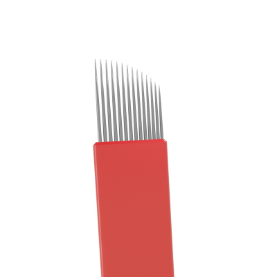 Schachtel mit 50 Killer Beauty Microblades 0.25mm - 14 Curved Edge - verkauft online in der Schweiz