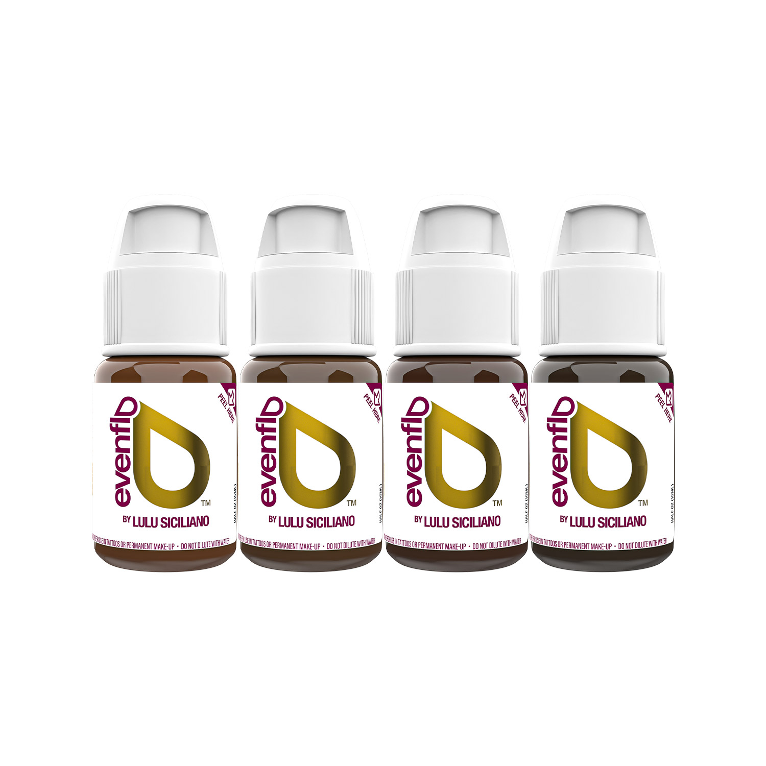 Perma Blend Luxe Evenflo PMU Ink - Blonde 2 Brunette Set 4x15ml - online in der Schweiz verkauft